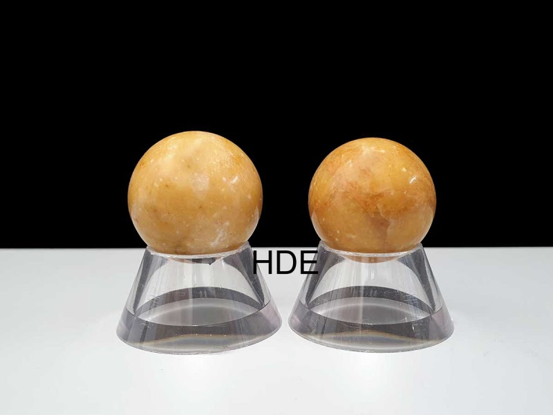 Gelbe Jade Kugel ca 25 mm gross
