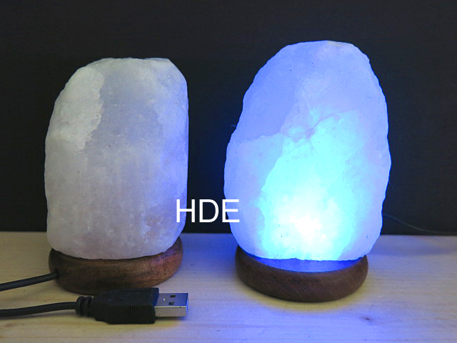 Salzkristall Lampe Mini Multicolor Mit Usb Kabel 
