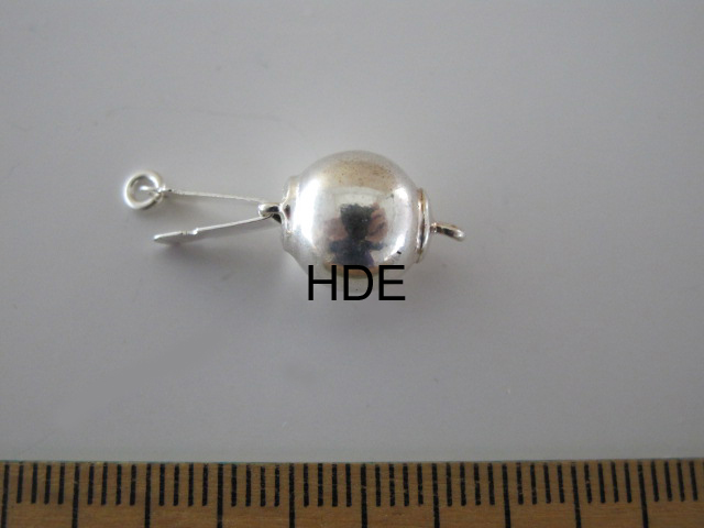 Magnet Schließe, 585 Gelbgold, Kugel 10mm